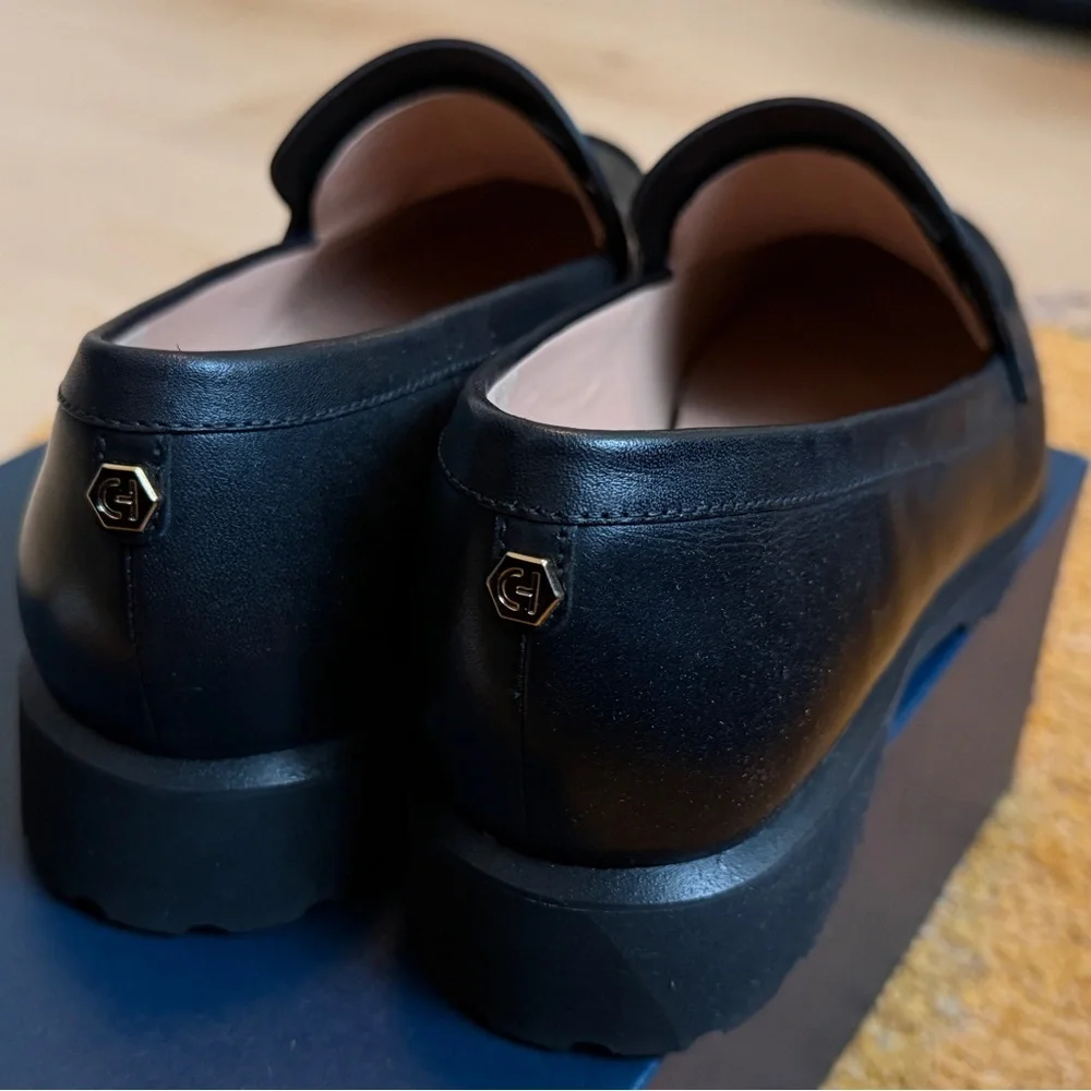 Cole Haan Black Leather Loafers - Picture 3 of 3